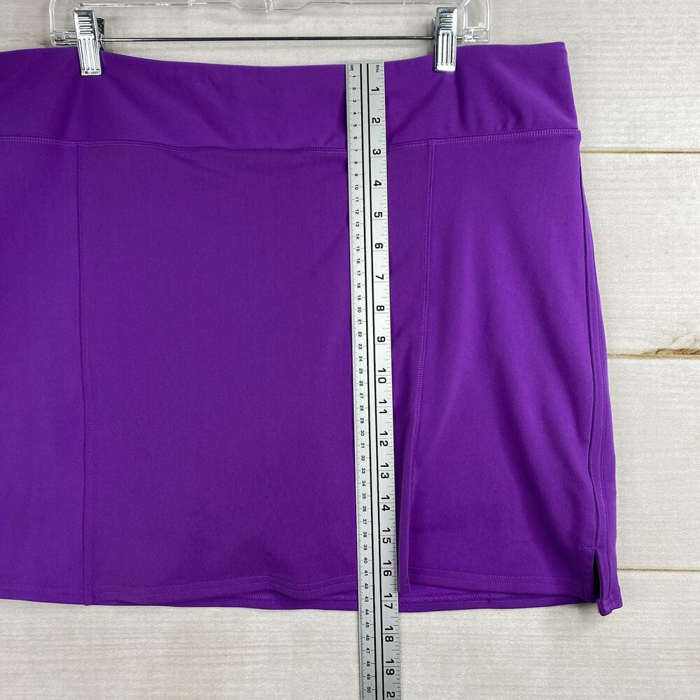 Adidas ClimaCool Womens XL Skort Purple Pull-On Stretch Skirt Short Golf Tennis - Picture 4 of 10